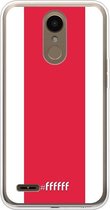 LG K10 (2018) Hoesje Transparant TPU Case - AFC Ajax #ffffff