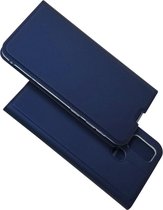 Luxe blauw agenda book case hoesje Samsung Galaxy M21