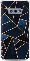 Casetastic Samsung Galaxy S10e Hoesje - Softcover Hoesje met Design - Navy Stone Print