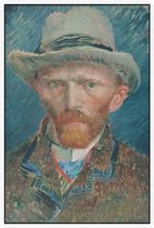Zelfportret, Vincent van Gogh - Foto op Akoestisch paneel - 80 x 120 cm
