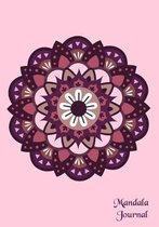 Mandala Journal: Purple & Pink tones - Mandala design cover - 7 x 10 inch 100 page lined notebook