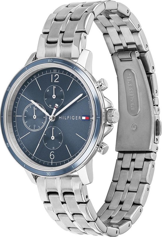 Tommy Hilfiger TH1782188 Horloge - Staal - Zilverkleurig - Ø 38 mm | bol.com