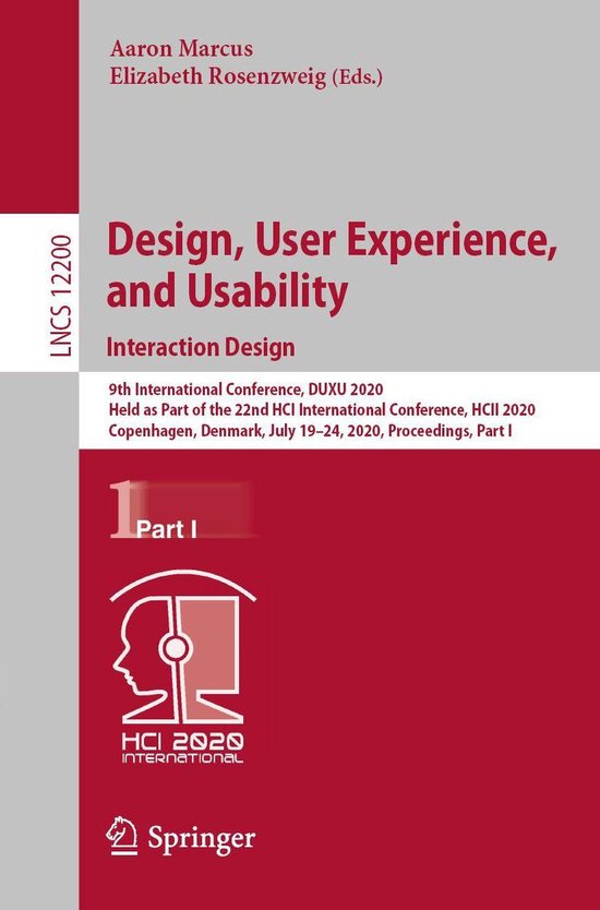 Springer Nature Proceedings Computer Science 1 - Design, Use ... - cover