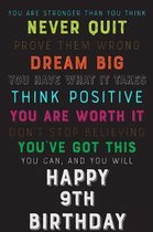 You Are Stronger Than You Think Never Quit Prove Them Wrong Dream Big You Have What It Takes Think Positive You Are Worth It Dont Stop Believing You'v