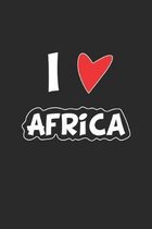 Africa: Notizbuch, Notizheft, Notizblock - Geschenk-Idee f�r Afrika Fans - A5 - 120 Seiten