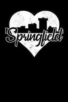 Springfield: 6x9 college lined notebook to write in with skyline of Springfield, Missouri