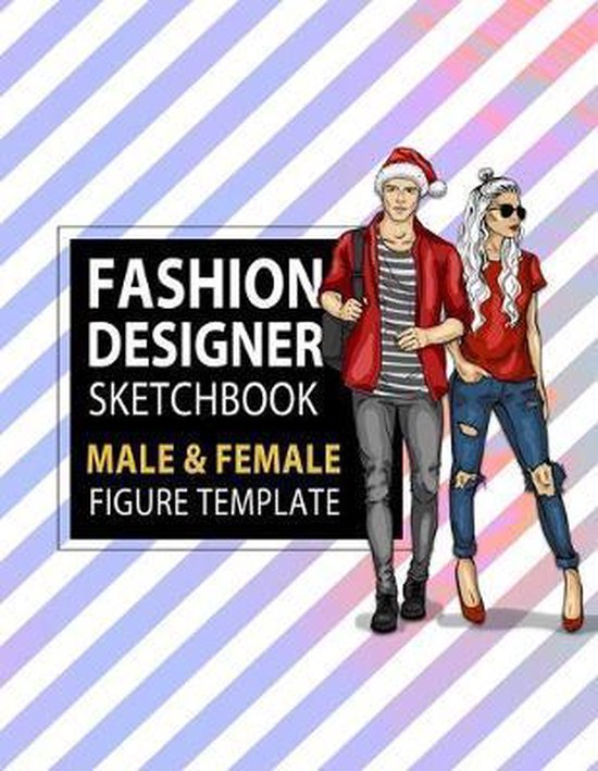 Fashion Designer Sketchbook Male & Female Figure Template - cover