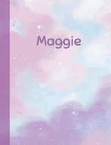 Maggie: Personalized Composition Notebook - College Ruled (Lined) Exercise Book for School Notes, Assignments, Homework, Essay