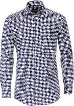 Venti Overhemd Blauw Met Blauwe Bes Motief 103496800-100 - XXL