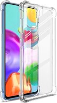IMAK Samsung Galaxy A41 Hoesje Schokbestendig TPU Transparant