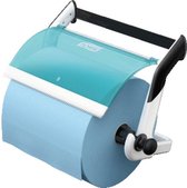 Tork Papierrolhouder H25xB51xD25cm Metaal/plastic Wit/turquoise