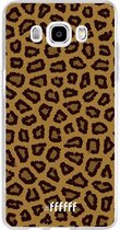 Samsung Galaxy J5 (2016) Hoesje Transparant TPU Case - Leopard Print #ffffff