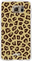 Samsung Galaxy S6 Hoesje Transparant TPU Case - Jaguar Print #ffffff