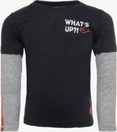 Oiboi jongens shirt - Zwart - Maat 110/116