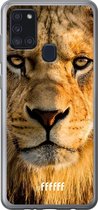 Samsung Galaxy A21s Hoesje Transparant TPU Case - Leo #ffffff