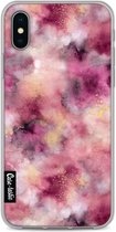 Casetastic Apple iPhone X / iPhone XS Hoesje - Softcover Hoesje met Design - Smokey Pink Marble Print