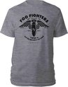 Foo Fighters - Stencil Heren T-shirt - L - Grijs