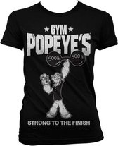 Popeye Dames Tshirt -M- Popeye's Gym Zwart