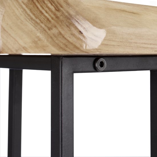 Tafelpoot zwart metaal - U vorm - 43cm hoog - 36cm breed - 4kg zwaar