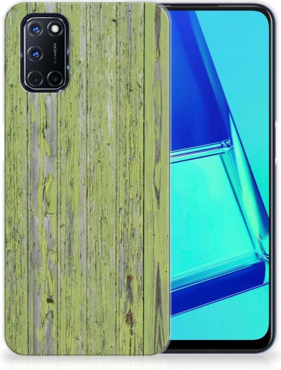 OPPO A52 | A72 Bumper Hoesje Green Wood op Prijzenvolger.com
