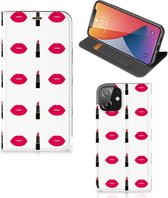 Beschermhoes Geschikt voor iPhone 12 | Geschikt voor iPhone 12 Pro Telefoonhoesje Lipstick Kiss