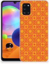 Cover Case Geschikt voor Samsung Galaxy A31 Smartphone hoesje Batik Orange