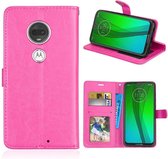 Motorola Moto G7 / G7 Plus hoesje book case roze