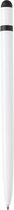 Xd Collection Balpen Met Stylus 13 X 0,8 Cm Aluminium Wit