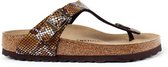 Birkenstock Gizeh Teenslippers Dames Python Bruin Regular-fit