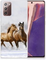 Smartphone hoesje Samsung Note 20 TPU Case Paarden