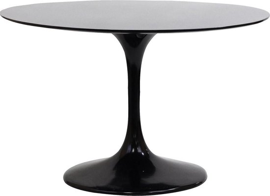 Maakte zich klaar zuiden rekenkundig Design eettafel Tulip Table 100cm zwart (mat). | bol.com