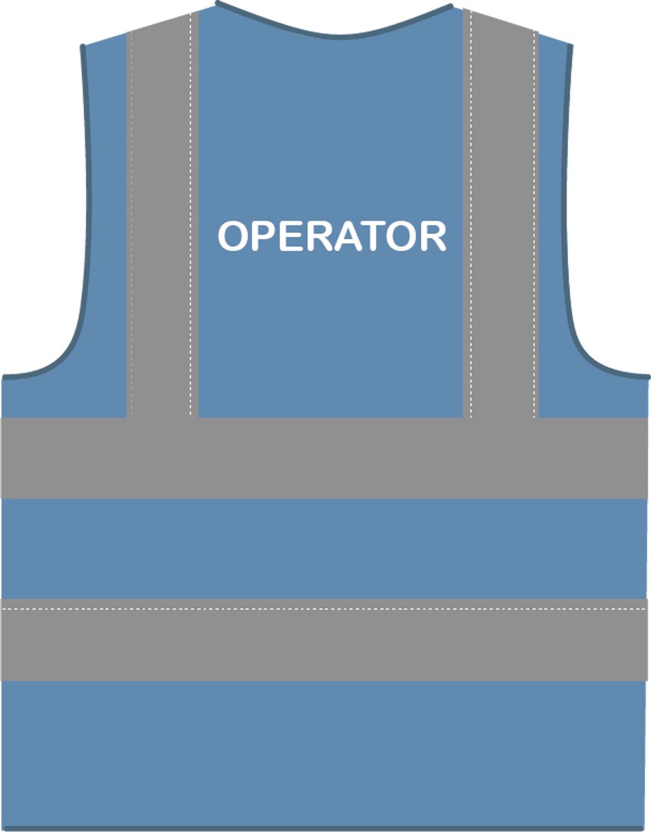 Operator hesje RWS hemelsblauw