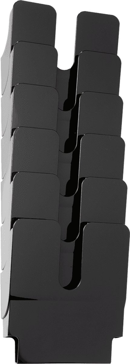 Durable brochurehouder flexiplus 6, staand, polystyrol, 247x745 x 100 mm