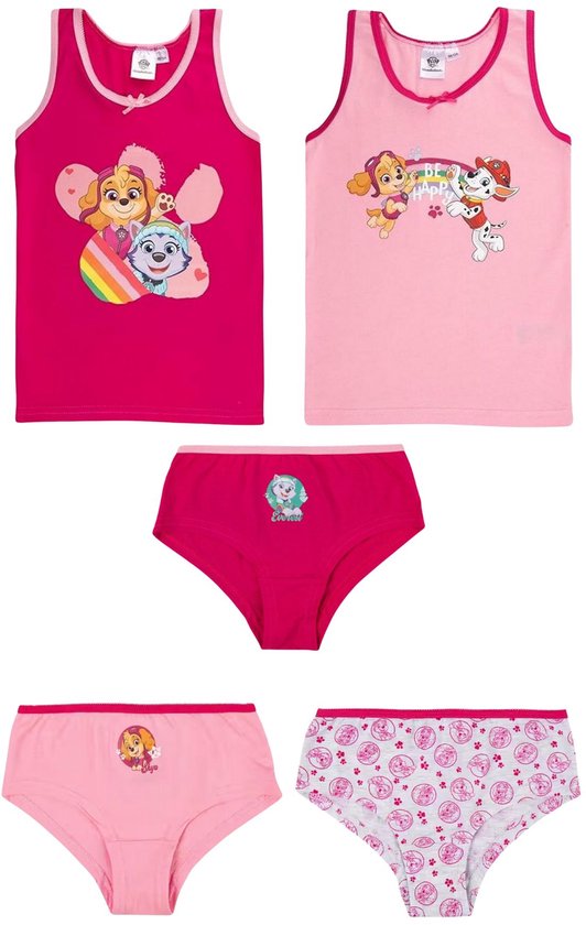 Ensemble de sous-vêtements Paw' Patrouille - Rose - Taille 110/116