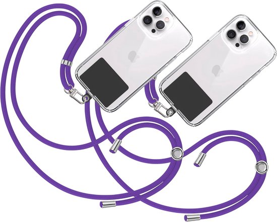 2 stuks telefoonkoord antidiefstal telefoonriem spiraalkoord voor