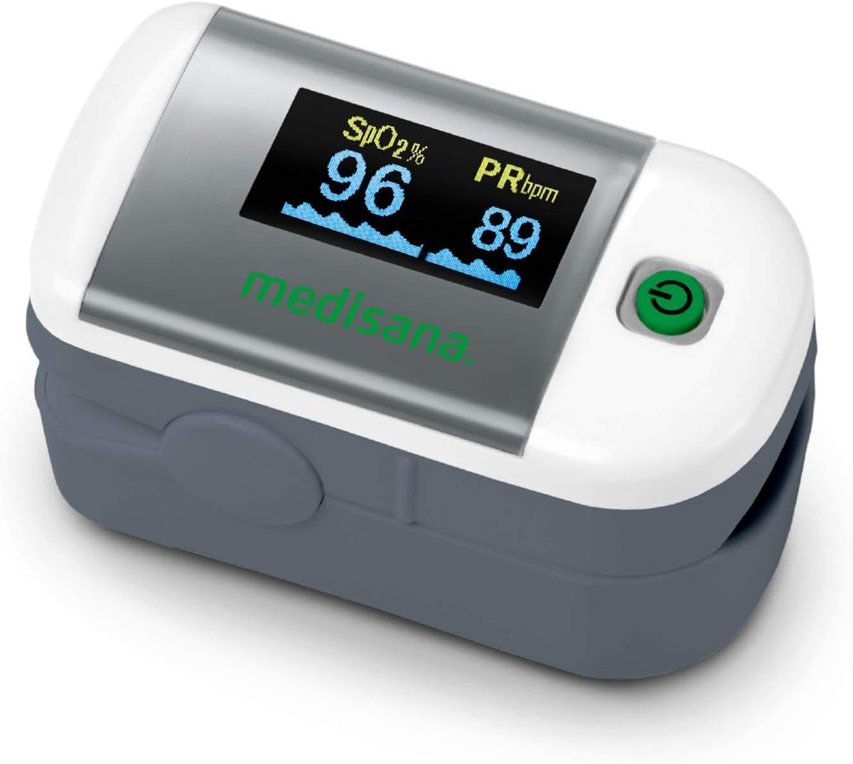 Pulsoximeter voor bloed zuurstofverzadiging met OLED-display en one-touchbediening
