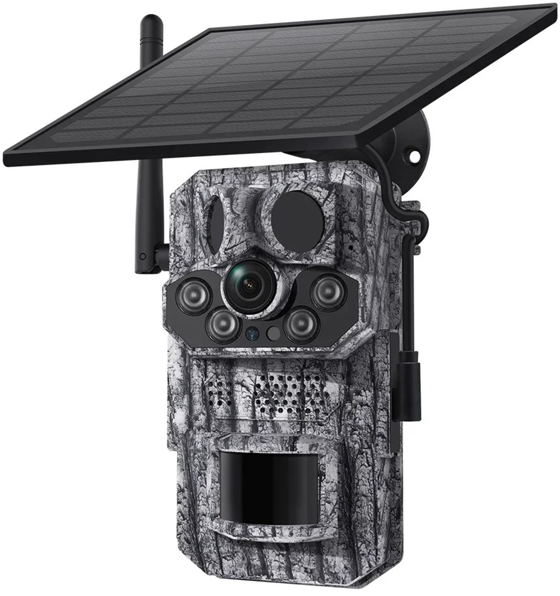 Wildcamera met Nachtzicht - Buitencamera - Waterdicht - Full HD - Grijs