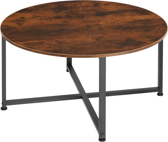 Zuiver Ronde Salontafel Noble Travertinlook, 80cm - 2300427
