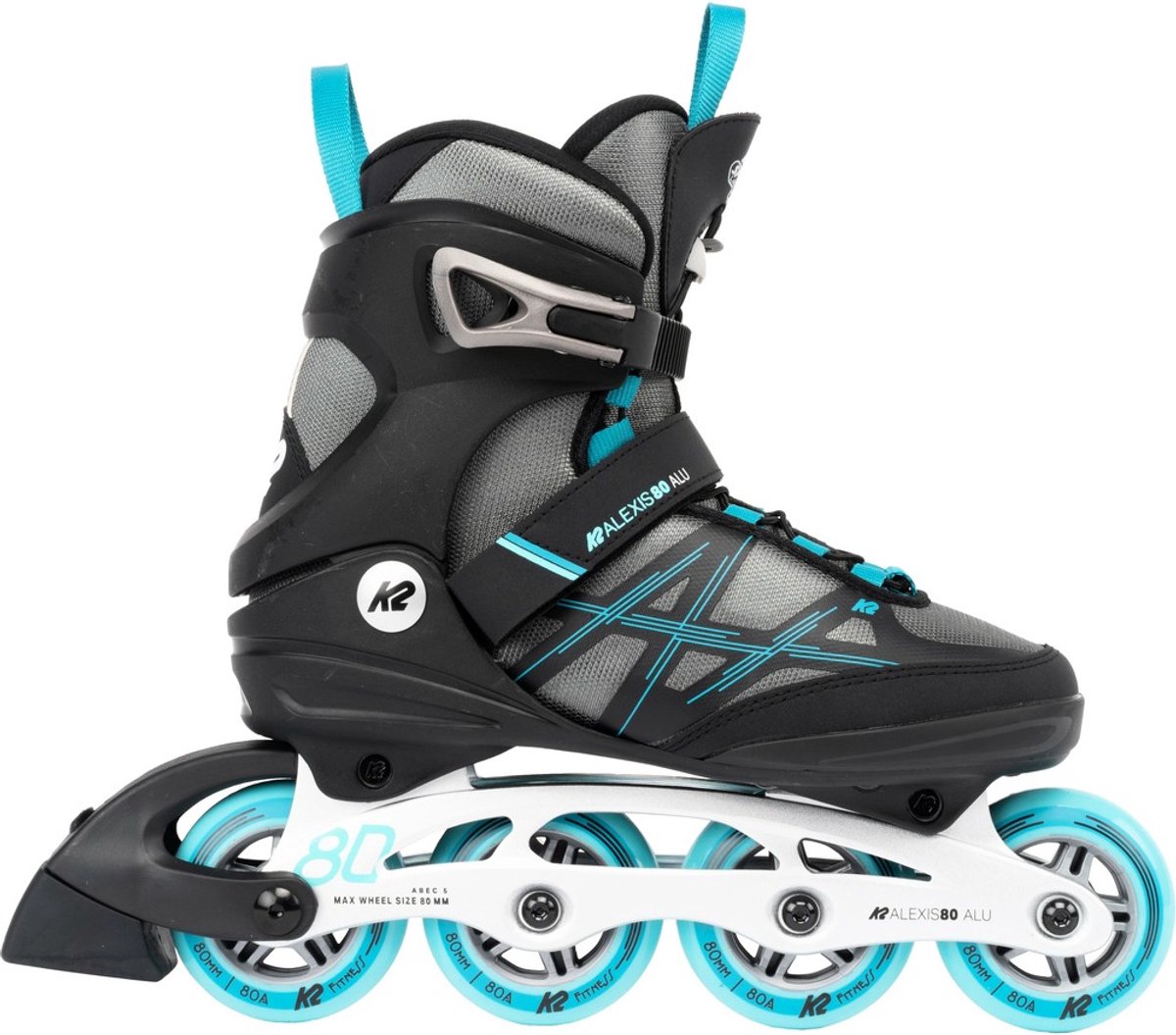K2 Dames inline skates Alexis 80 Alu 157370 Blau_schwarz
