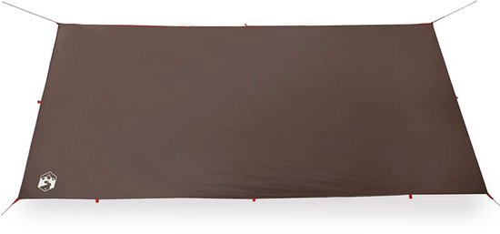 vidaXL - Auvent de camping - Imperméable - 406 x 306 cm - Marron