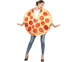 Vegaoo - Pepperoni pizza kostuum voor volwassenen