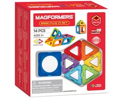 Magformers Basic Plus Set - Magnetisch Bouwspeelgoed - 14-delig - Starterset - Montessori Speelgoed - 3-7 jaar