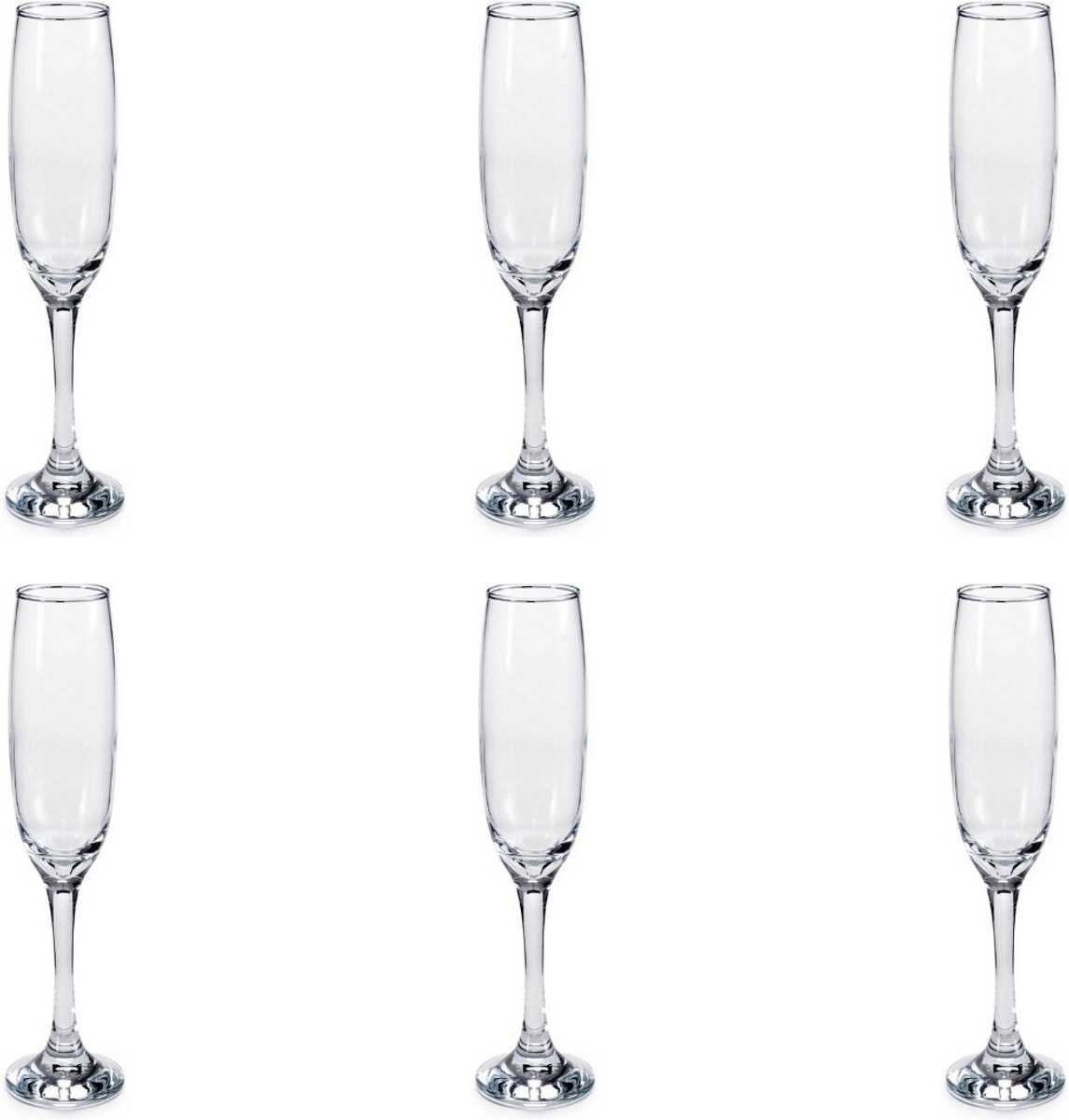 Glozini Havana Champagneglazen - Champagneglas - 6 Stuks - 170 ml