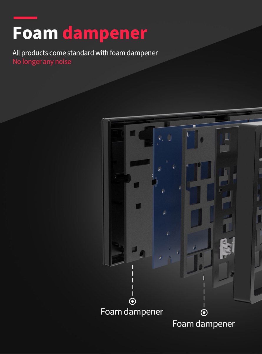 Royal Kludge RK61 - Mechanisch Gaming Toetsenbord - Draadloos - RGB - Brown Switch thumbnail 6