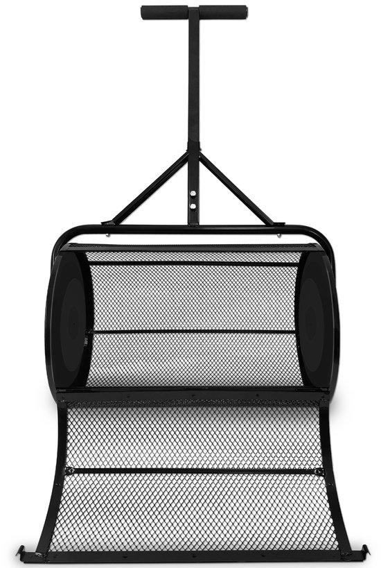 Compoststrooier 80L Gazonstrooier Strooier met metalen netmand en handgreep Tuinstrooier Kunstmeststrooier Turfmolmstrooier Zaadstrooier Compoststrooier Gazonmest voor gazon en tuin van Merkloos	 — afbeelding 2