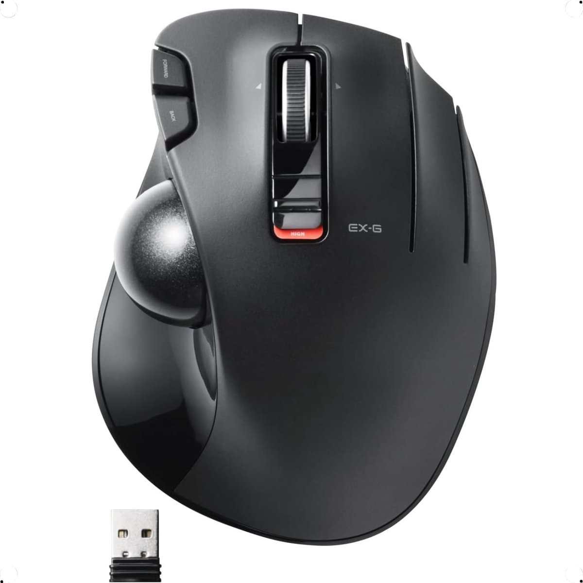 Ergonomische Draadloze Trackball Muis met Programmable Knoppen voor Laptop en PC