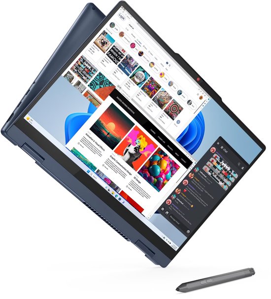 Lenovo Ideapad Flex 5 14IRU9 - Intel Core Ultra 5 120U - 8GB - 512GB SSD - 14" WUXGA (1920x1200) 2-in-1 Touchscreen - Verlicht toetsenbord - Vingerprint Scanner - Win 11 Home - QWERTY + Gratis Lenovo Digital Pen 2
