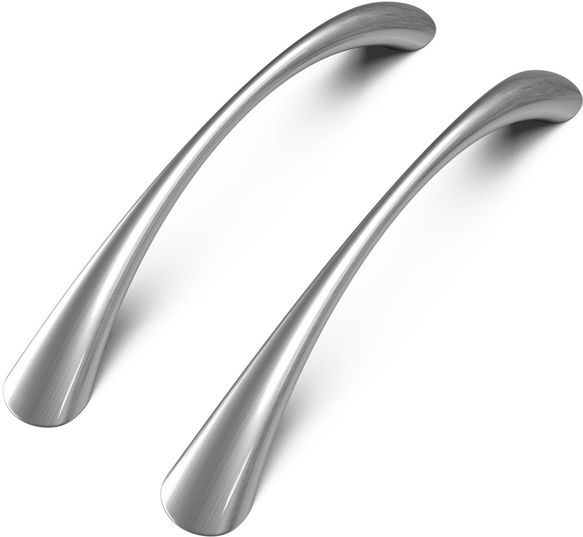 Ibenzoa® Set van 10 Roestvrij Stalen Kastgrepen, Geborsteld, Voor Keukenlades en Kasten, 128mm Afstand
