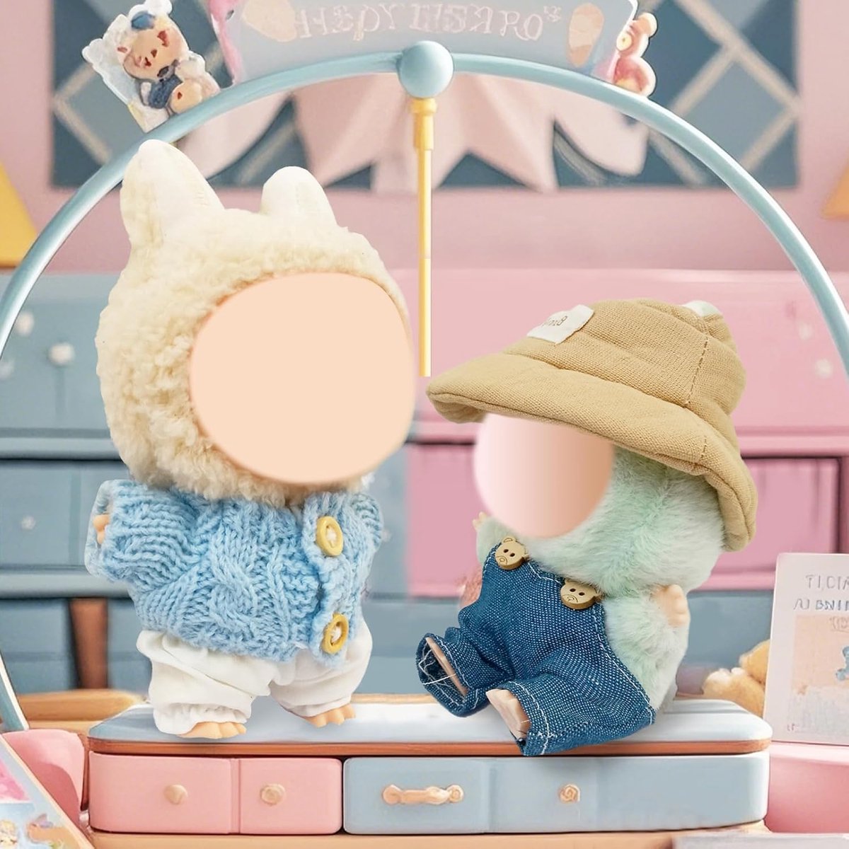 Outfits voor Labubu, kleding voor Labubu, stijlvolle accessoires, 17 cm