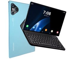 Mookes Pad 9 Pro Tablet 10.1 inch Android Snapdragon 8gen2 Global 12GB 512GB 10000 mah 5G Dual SIM WIFI HD Scherm - Blue Keyboard